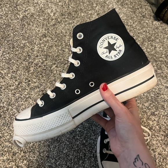 Black converse platforms - Picture 1 of 5